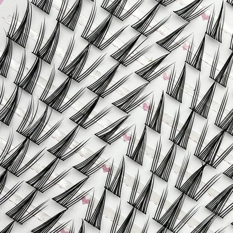 False Eyelash Clusters for Playful Cartoon Eye Looks