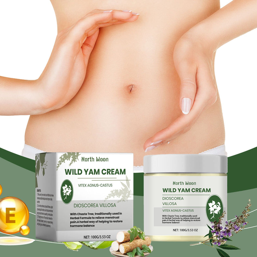 Wild Yam Menstrual Cream — Natural Cramp Relief & Hormone