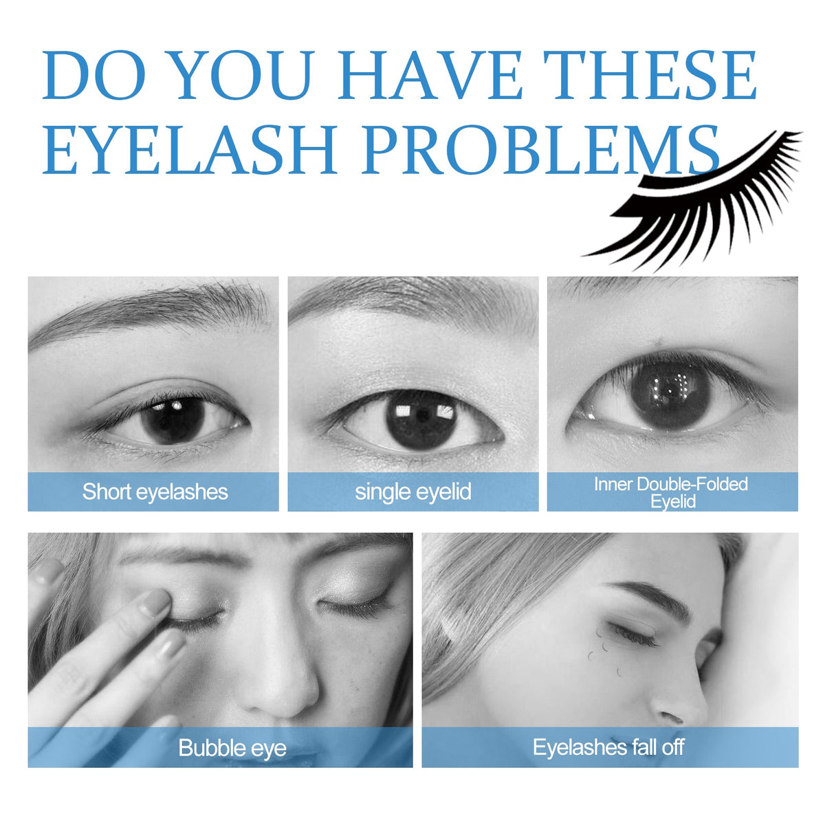 EELHOE Lash Glue - Waterproof Clear Hold All Day