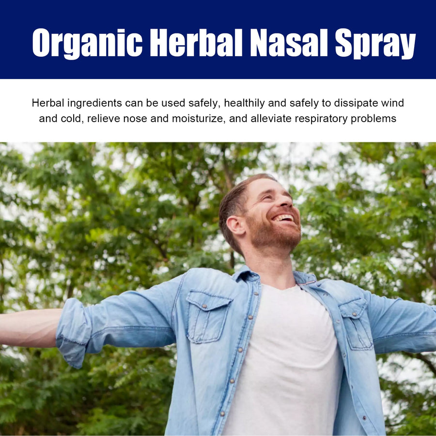 Organic Herbal Nasal Spray for Daily Congestion Relief