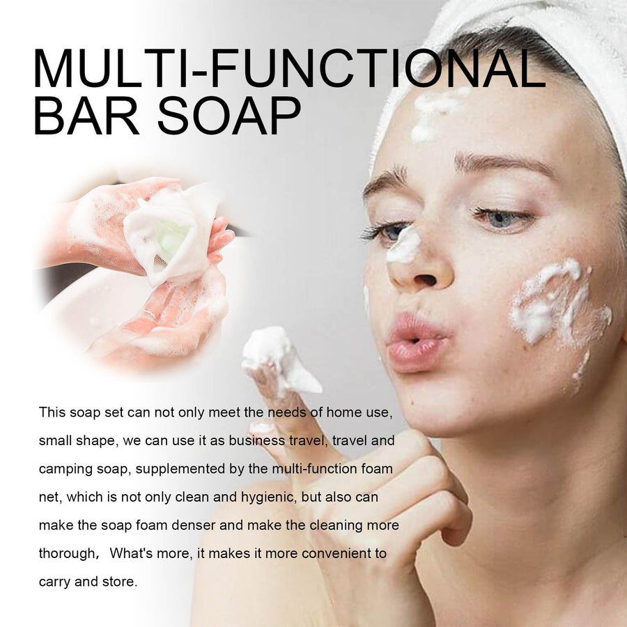 Rock-Shaped Body Soap Bar for Dense, Rich Foaming Lather