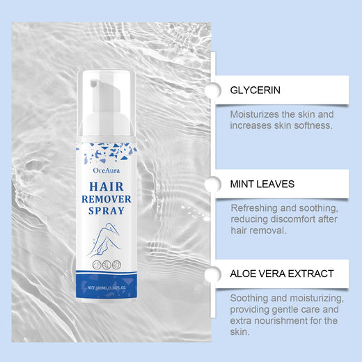 OceAura Mousse Hair Removal Spray for Sensitive Skin