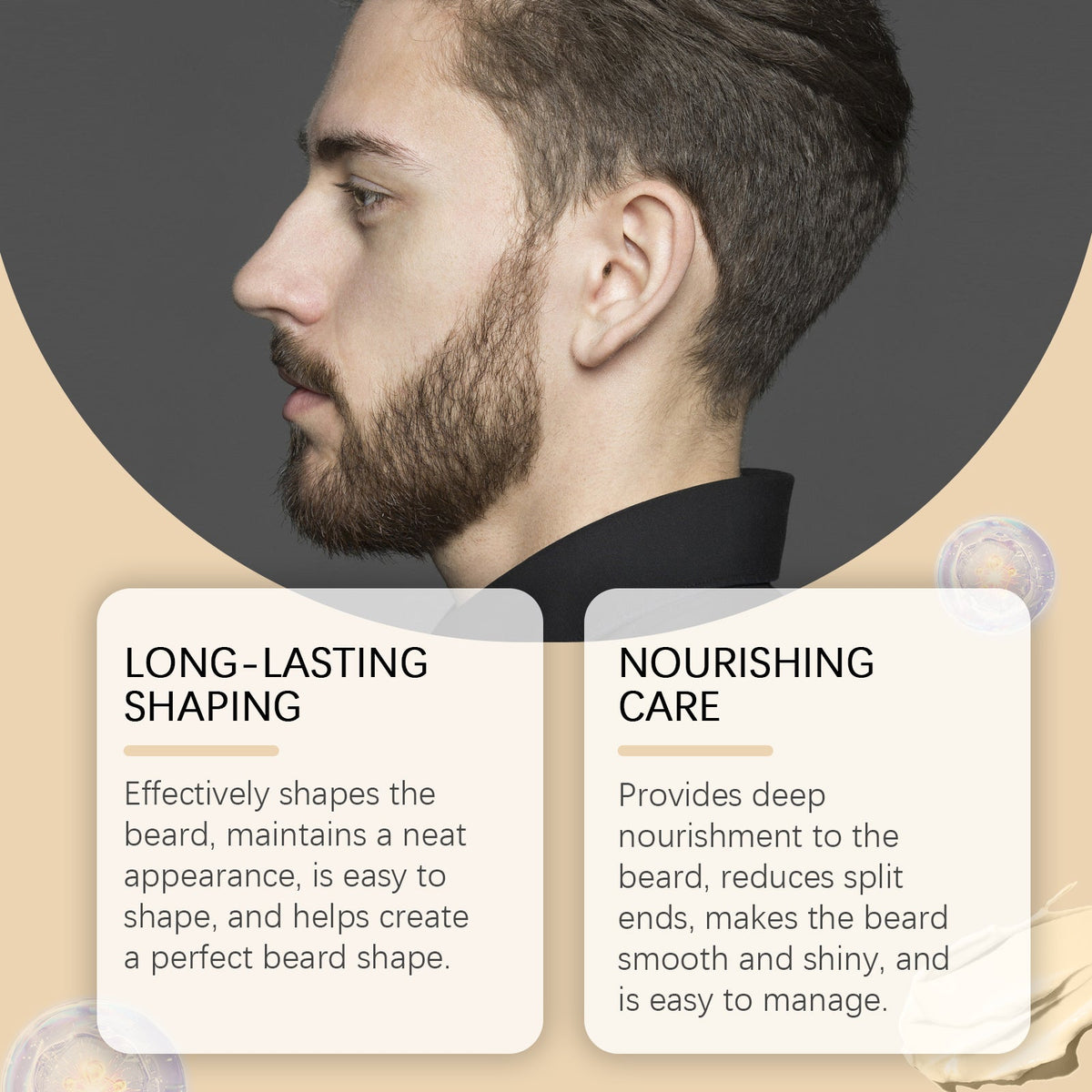 Men's Beard Balm — Soft Hold & Deep Moisture for Smooth Beard