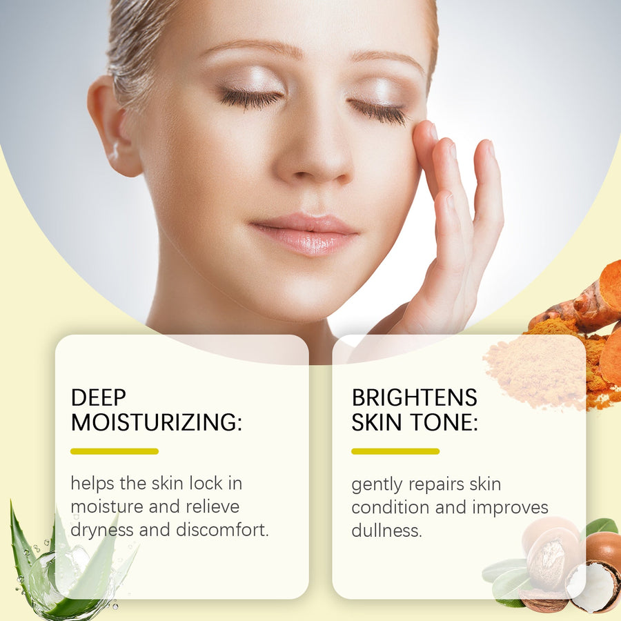 Turmeric Moisturizing Cream for Dry, Dull Skin Tone