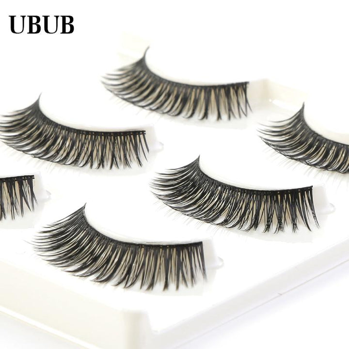 3 Pairs Hand-Made False Lashes — Natural Length & Soft Comfort