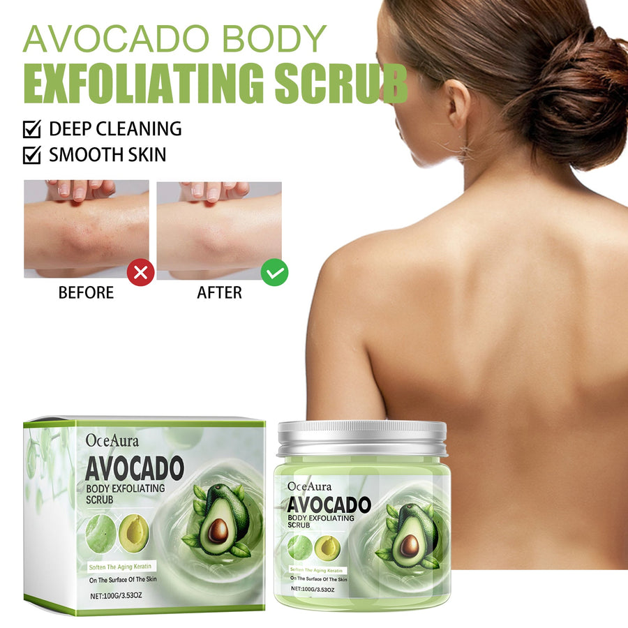 Avocado Body Scrub for Rough, Bumpy Skin & Dark Spots