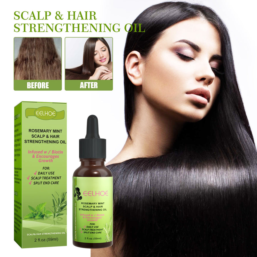 Rosemary Mint Hair Oil for Scalp and Split End Care