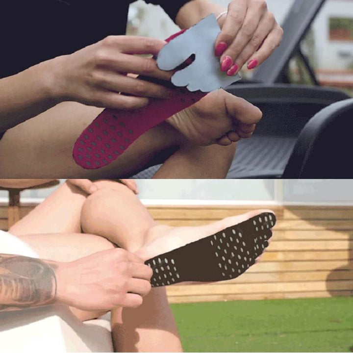 Stick-On Foot Soles — Barefoot Beach Protection That Stays