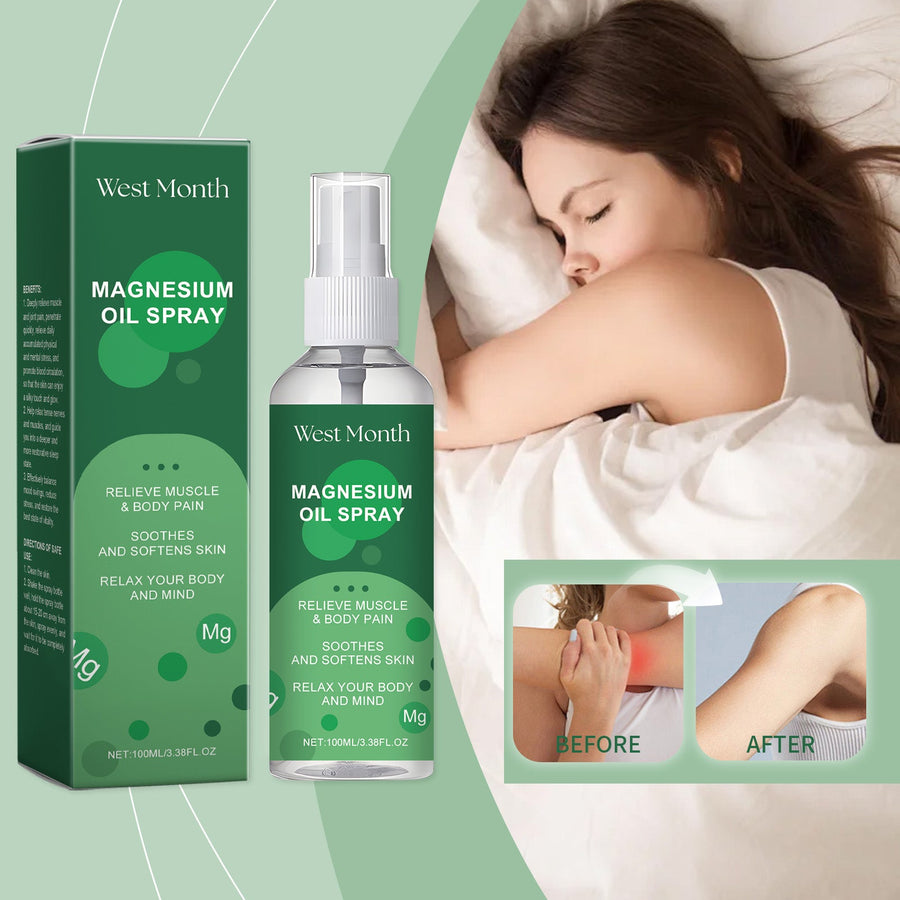 Magnesium Oil Spray — Muscle & Joint Pain Relief, Fast