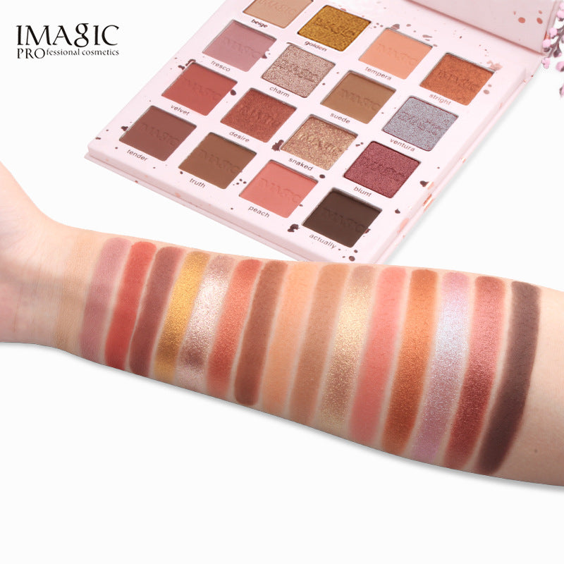 Eyeshadow Palette: 16 Colors, Matte & Pearlescent