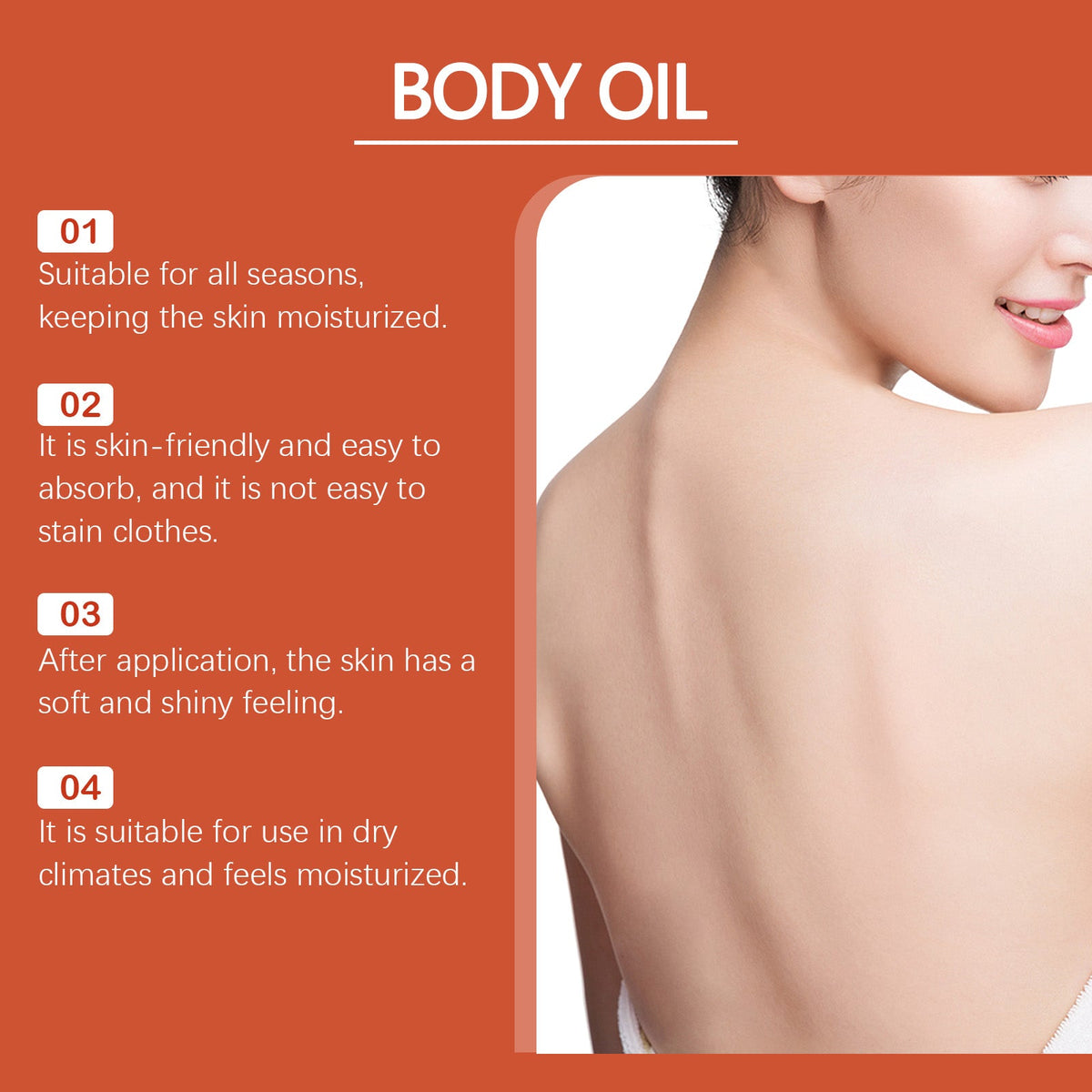 Body Firming Massage Oil for Dry, Tight Skin Relief