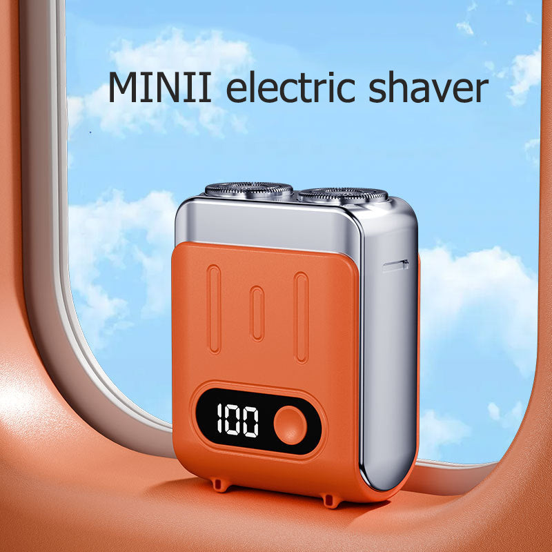 Mini Rotary Shaver for Travel — LED Display, Fast Charge