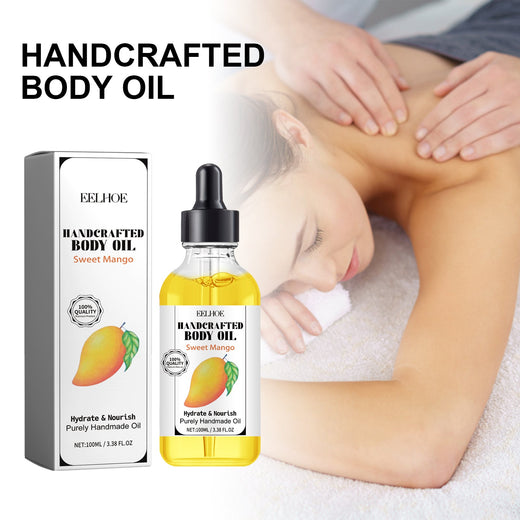 Handcrafted Mango Body Oil for Dry Skin Hydration