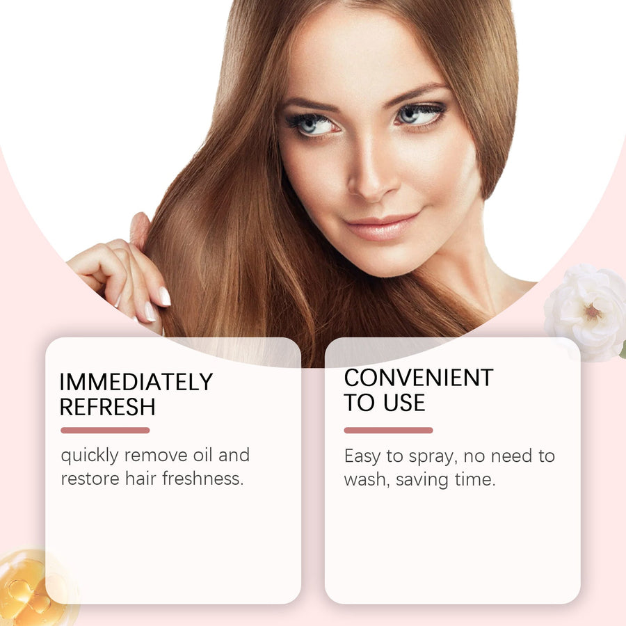 Dry Shampoo Spray for Instant Oil-Free Hair Refresh