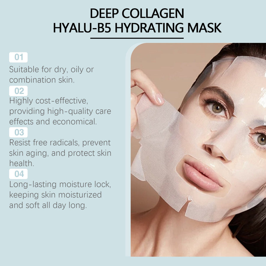 Collagen B5 Hydrating Sheet Mask Set - 4 Pack