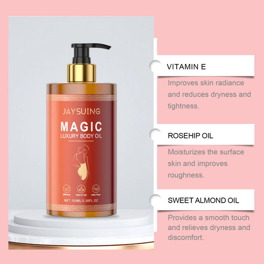 Firming Body Oil for Sagging Skin, Vitamin E & Rosehip