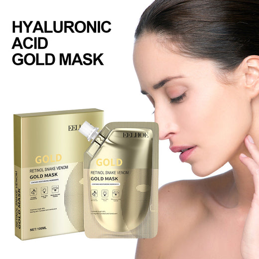 Retinol Gold Mask with Snake Venom Peptides for Fine Lines