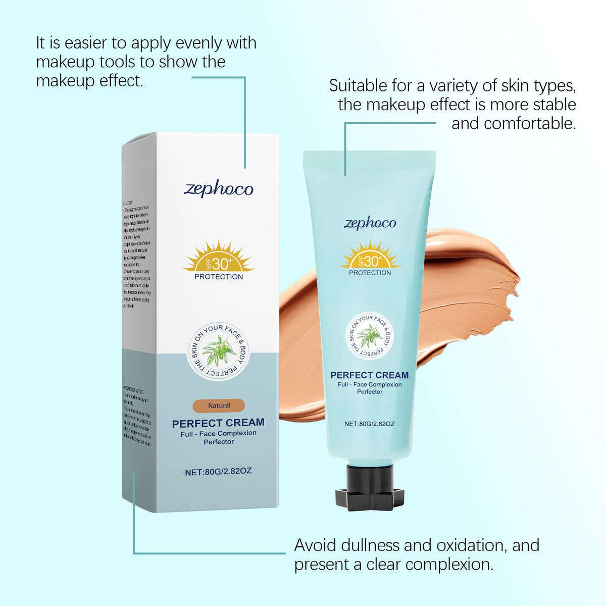 Moisturizing Foundation SPF 30 for Natural Matte Skin