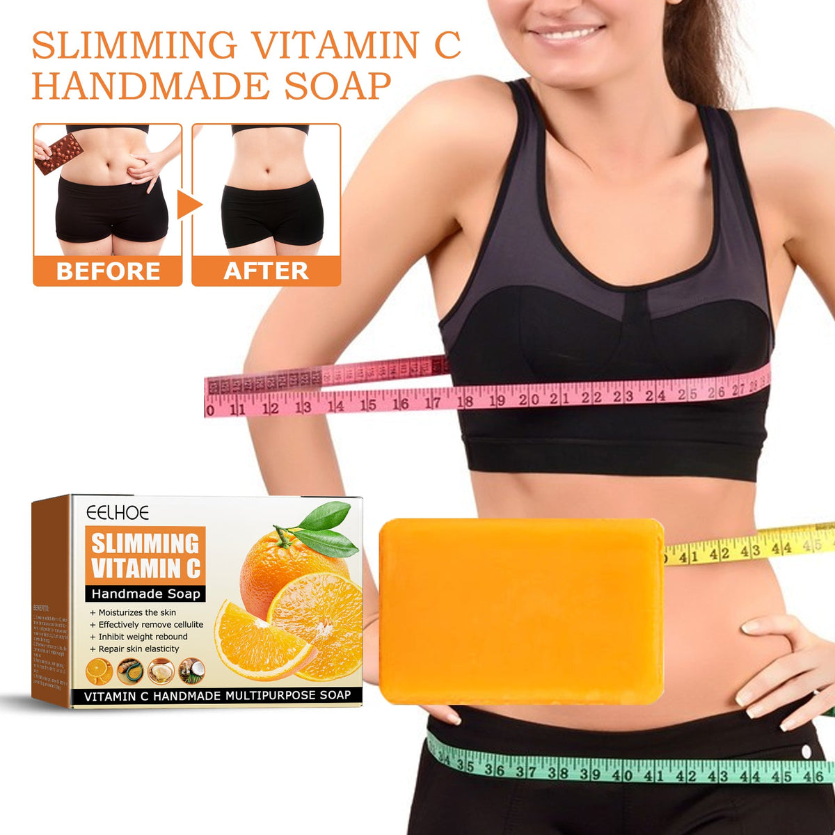 Vitamin C Slimming Soap for Cellulite & Firm Skin