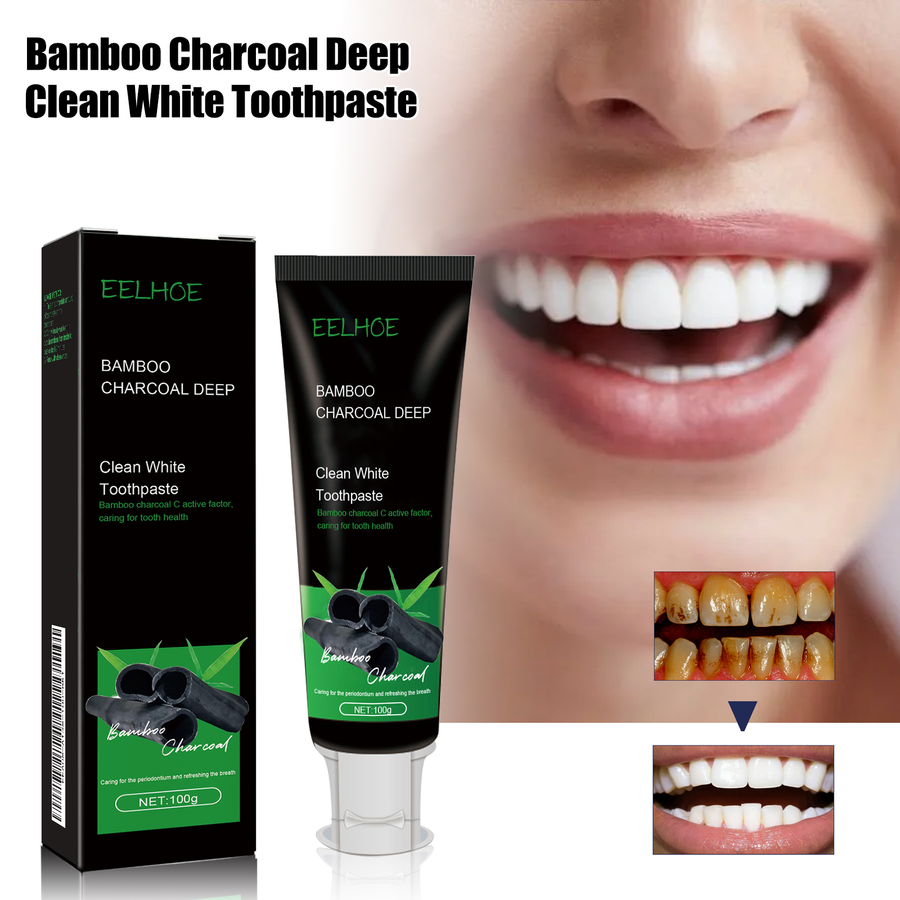 Bamboo Charcoal Whitening Toothpaste — Visibly Brighter