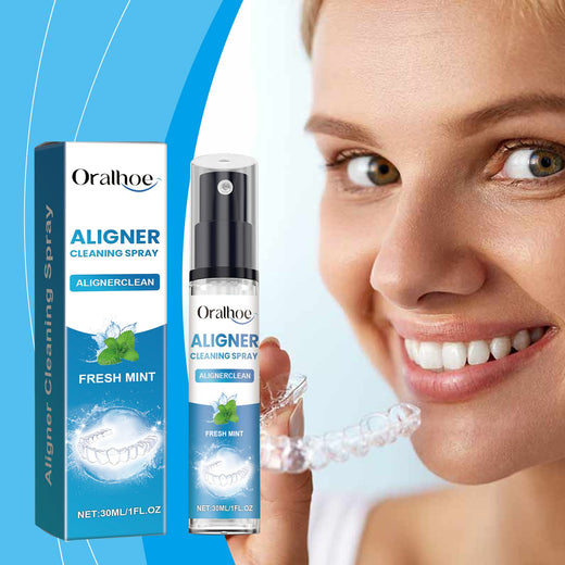Denture & Aligner Cleaner Spray — Fresh Mint Stain Removal