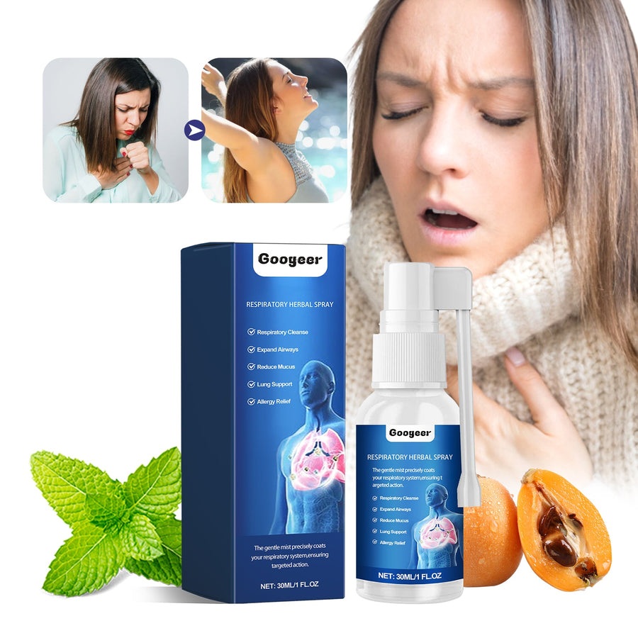 Respiratory Herbal Spray — Natural Throat Relief & Phlegm
