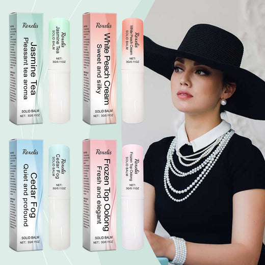 Solid Fragrance Balm for Fresh Jasmine Tea Scent Daily
