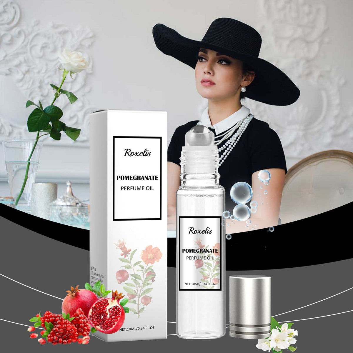 Pomegranate Perfume Oil for Portable Daily Fragrance
