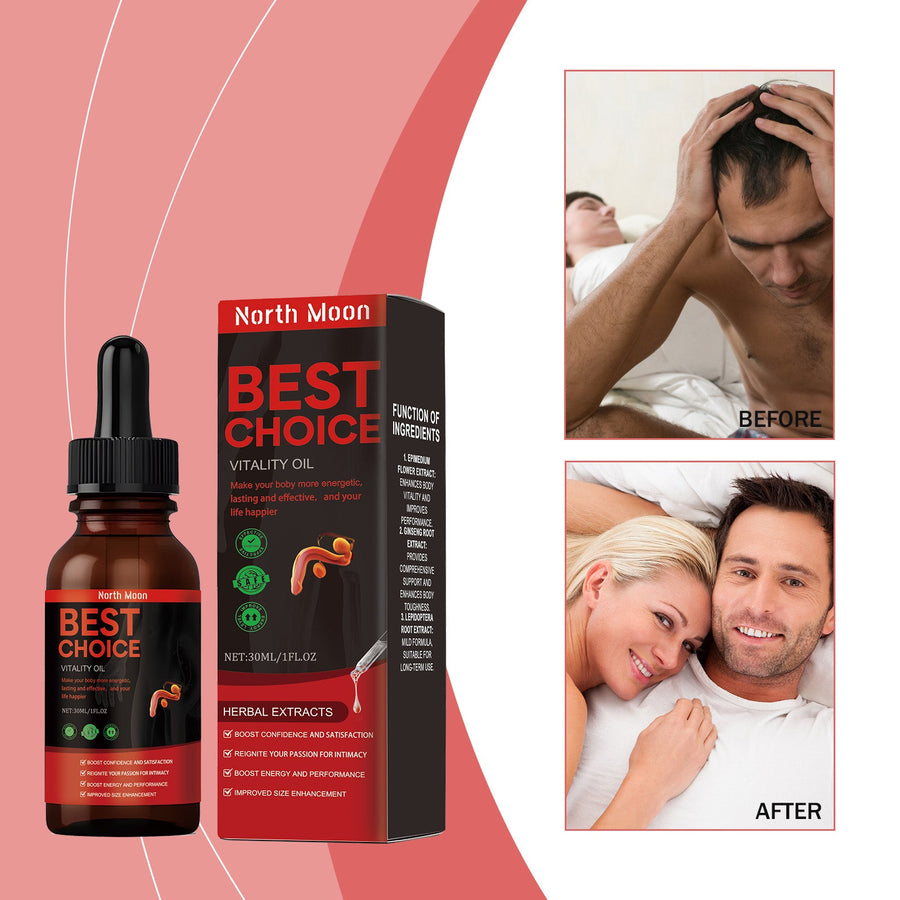 Men's Vitality Oil — Herbal Endurance & Confidence Boost