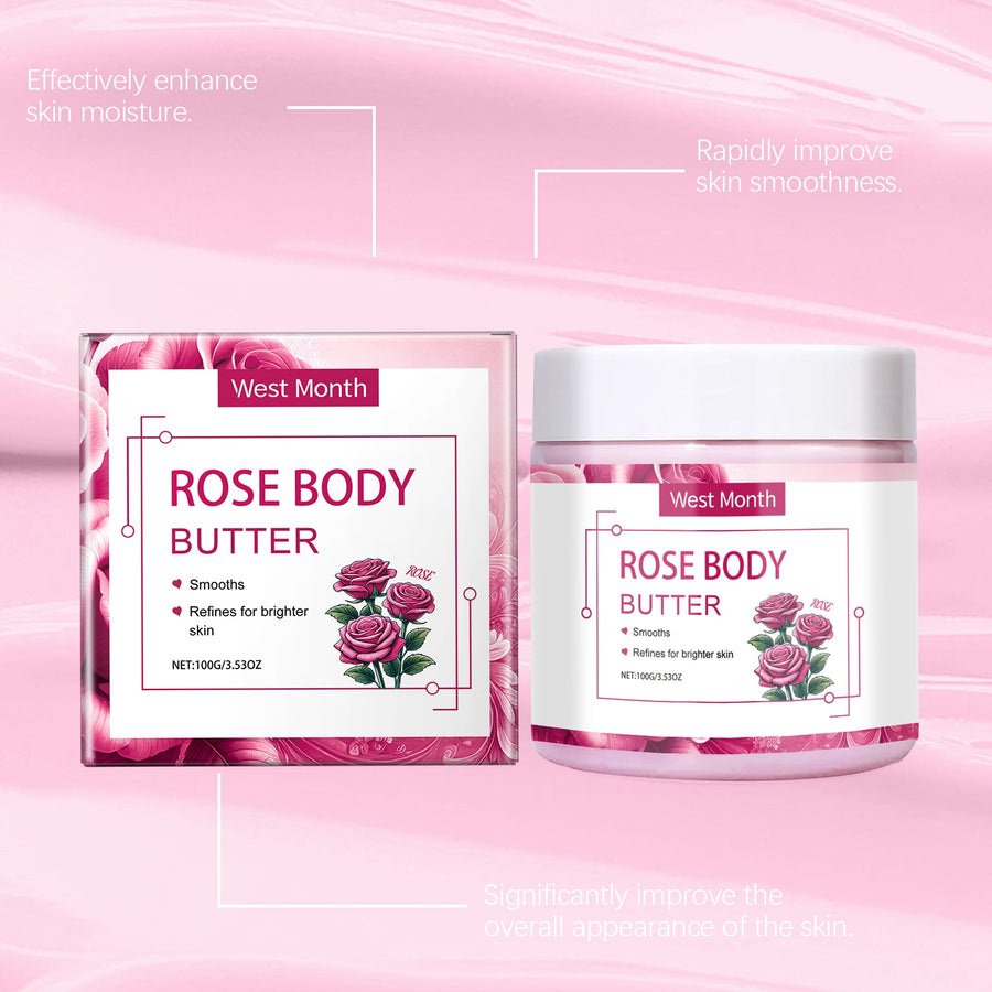Rose Body Butter for Smooth, Hydrated-Looking Skin