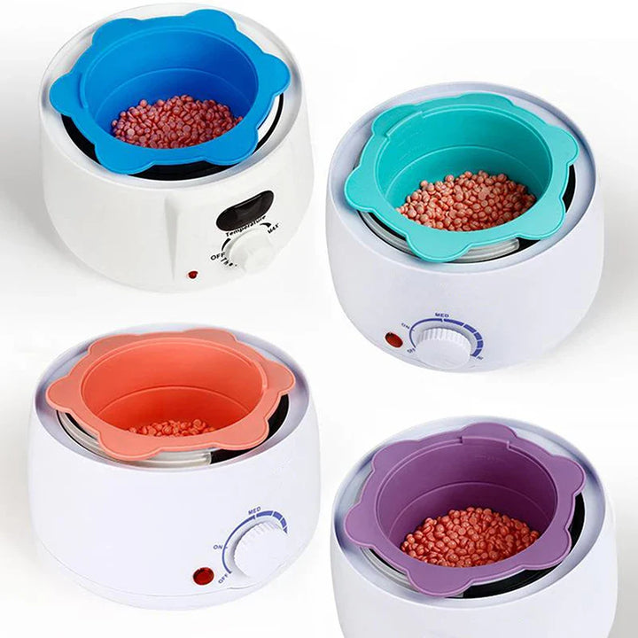 Silicone Wax Warmer Set — 5 Colorful Bowls for Easy, Pro