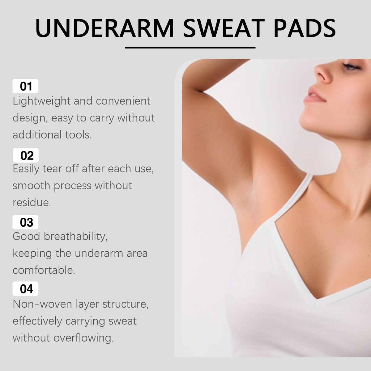 Underarm Sweat Pads for Invisible All-Day Dryness