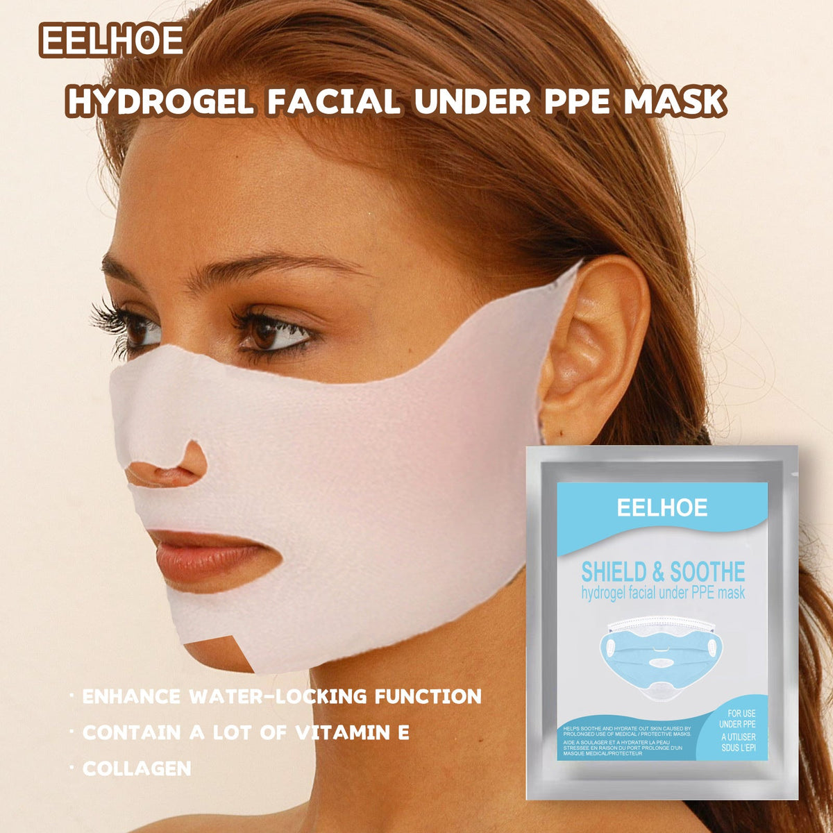 Cooling Hydrogel Face Mask for Outdoor UV Protection
