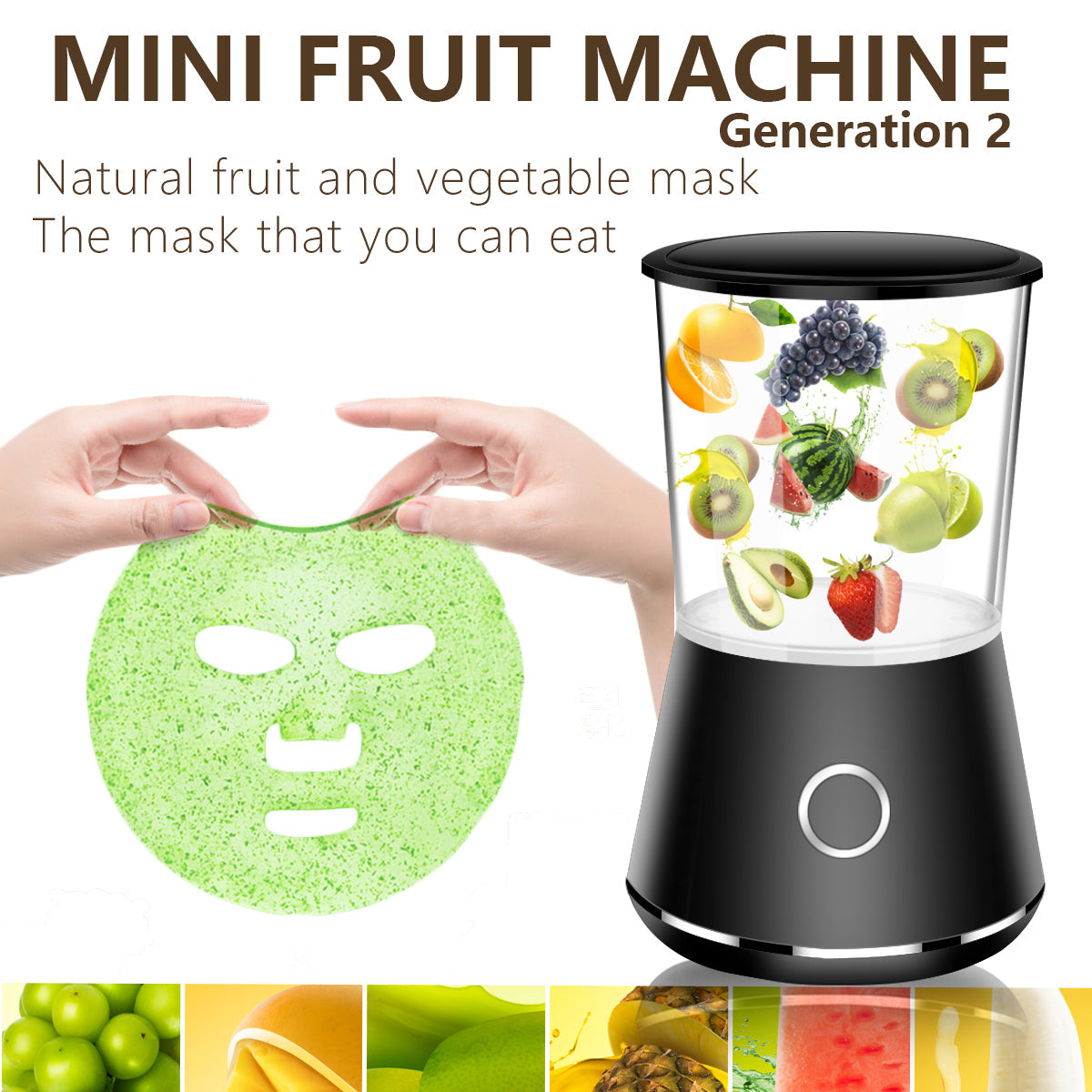 DIY Fruit Face Mask Maker — Fresh Custom Blends in 4 Minutes