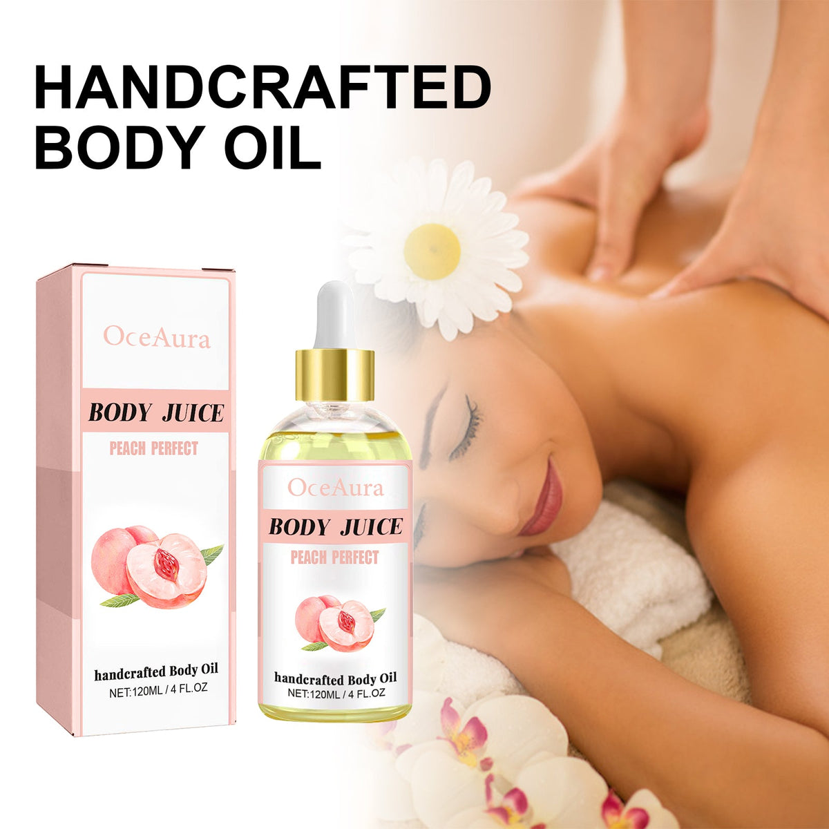 Handcrafted Body Oil for Firming, Hydrating & Soothing Skin