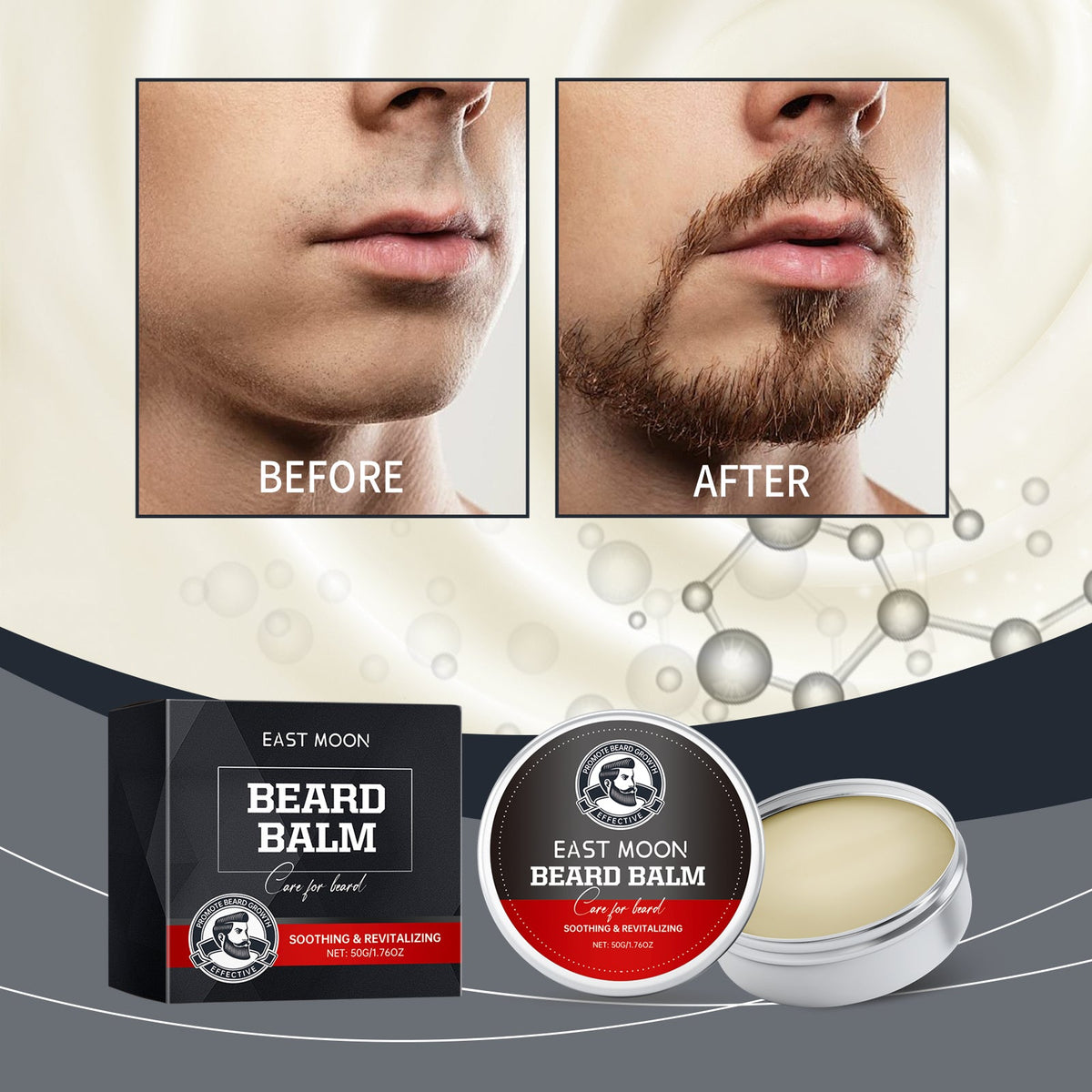 Beard Balm for Men — Nourishes & Softens Coarse Facial Hair