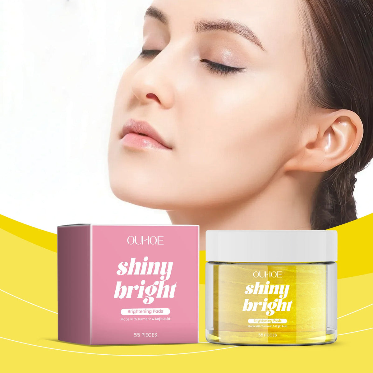 Turmeric Kojic Acid Pads - Gentle Daily Brightening