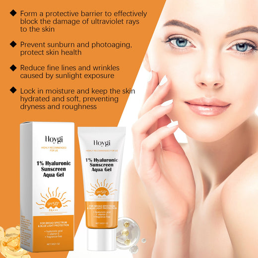 Hyaluronic SPF50+ Gel Sunscreen for Face and Body Daily