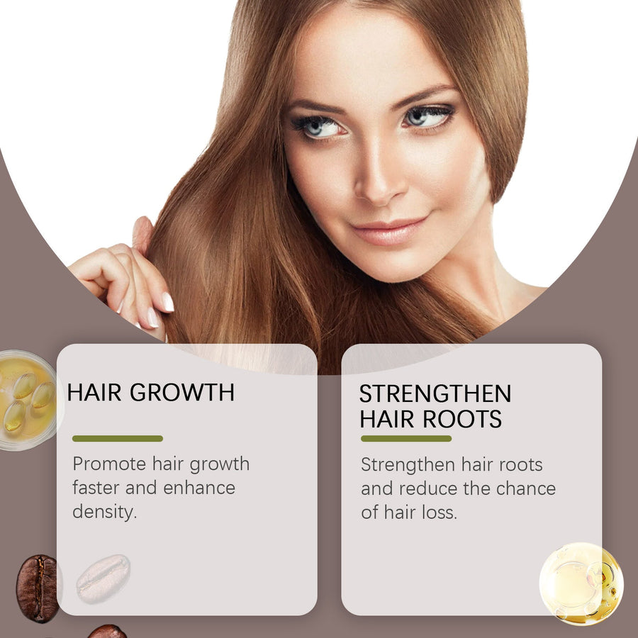Coffee Hair Growth Oil for Dry Hair Repair & Shine