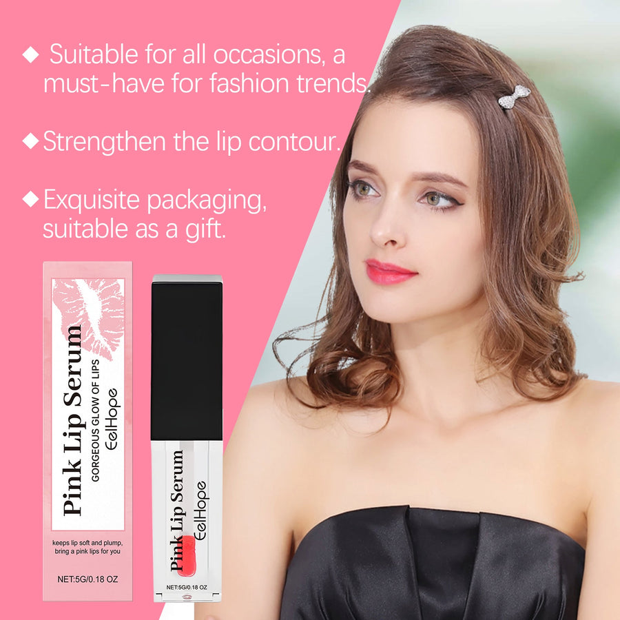 Pink Lip Oil Gloss for Moisturized, Glossy-Looking Lips