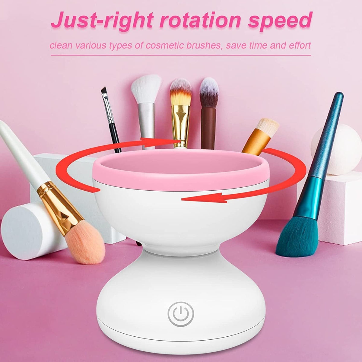 Rechargeable Makeup Brush Cleaner — Deep-Cleans Brushes