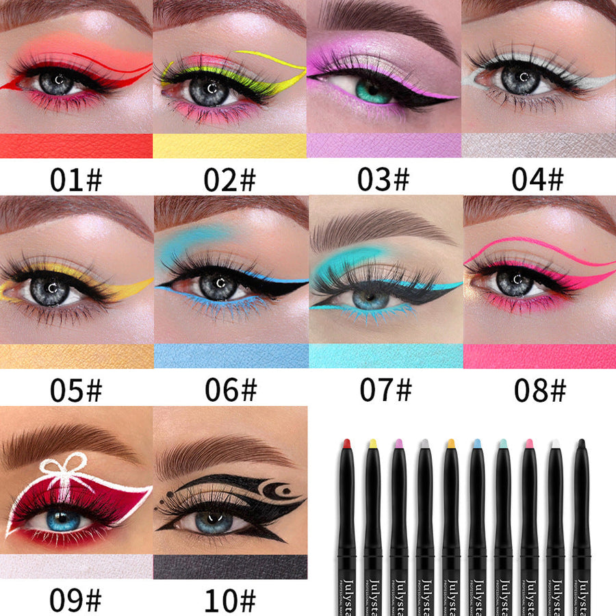 Colored Eyeliner Pencil Set for Bold Graphic Eye Looks