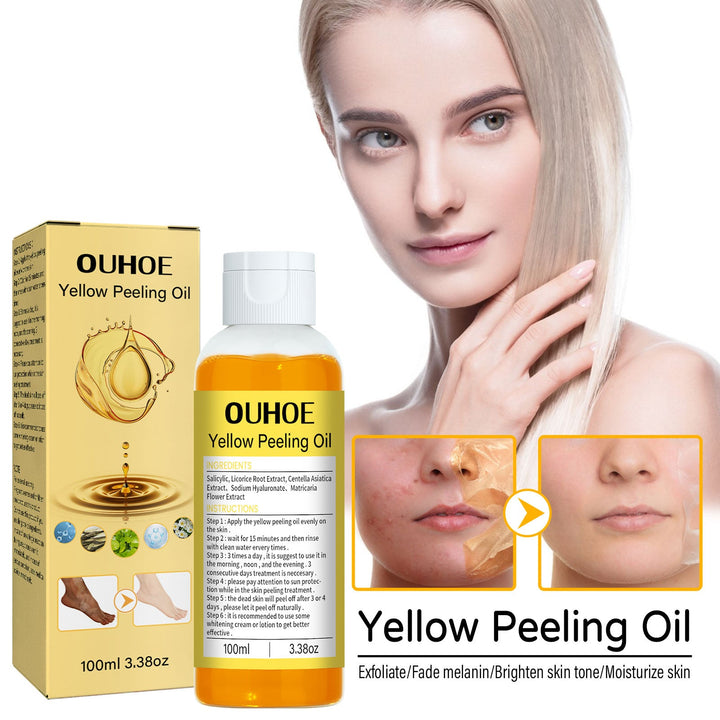 Yellow Exfoliating Oil for Dull, Rough Uneven Skin