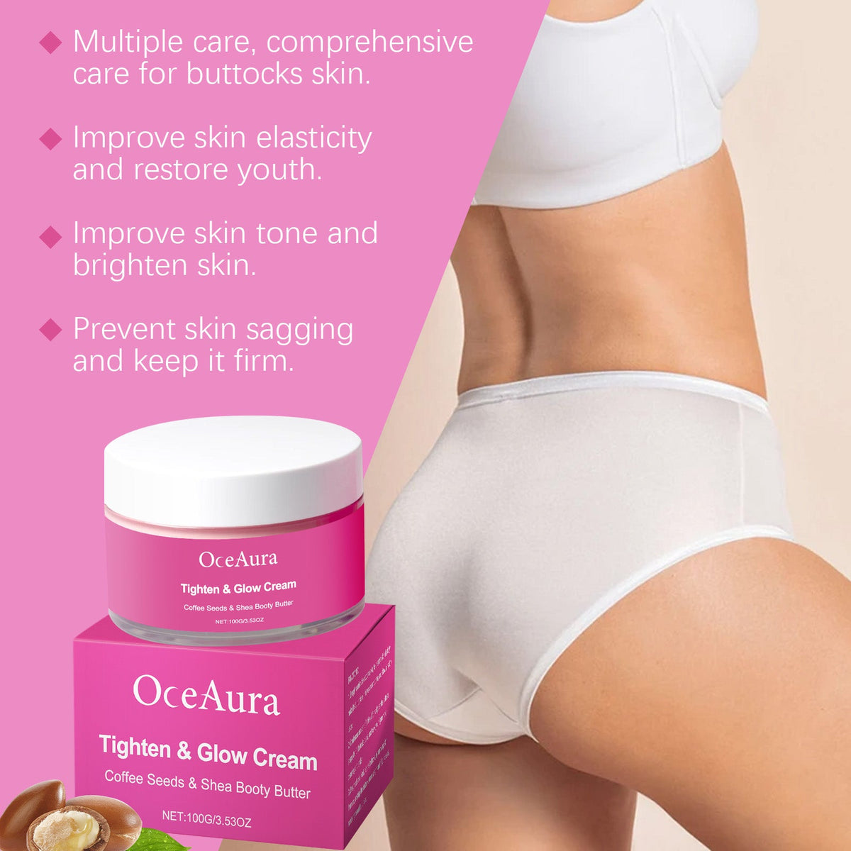 Butt Firming Cream for Sagging, Dull Skin Tone