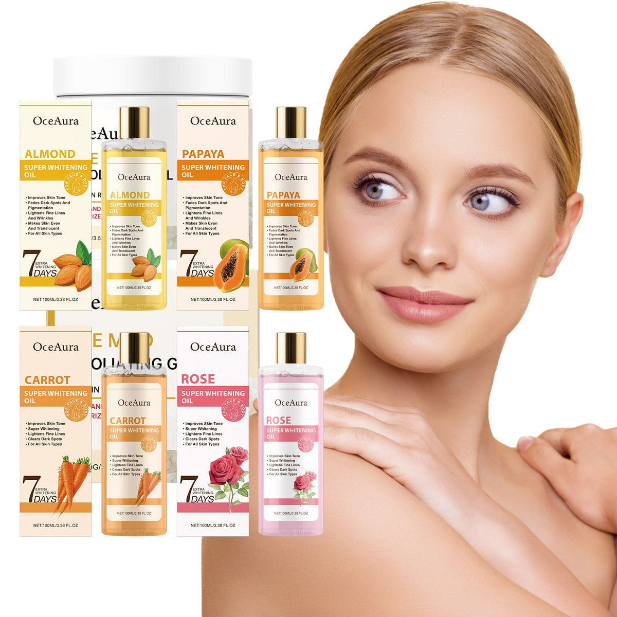 Almond Oil Body Serum for Even Skin Tone & Glow