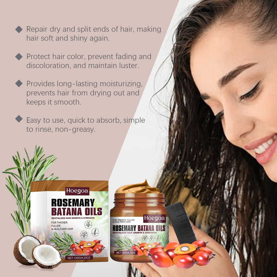 Batana Rosemary Conditioner for Dry, Shiny, Stronger Hair