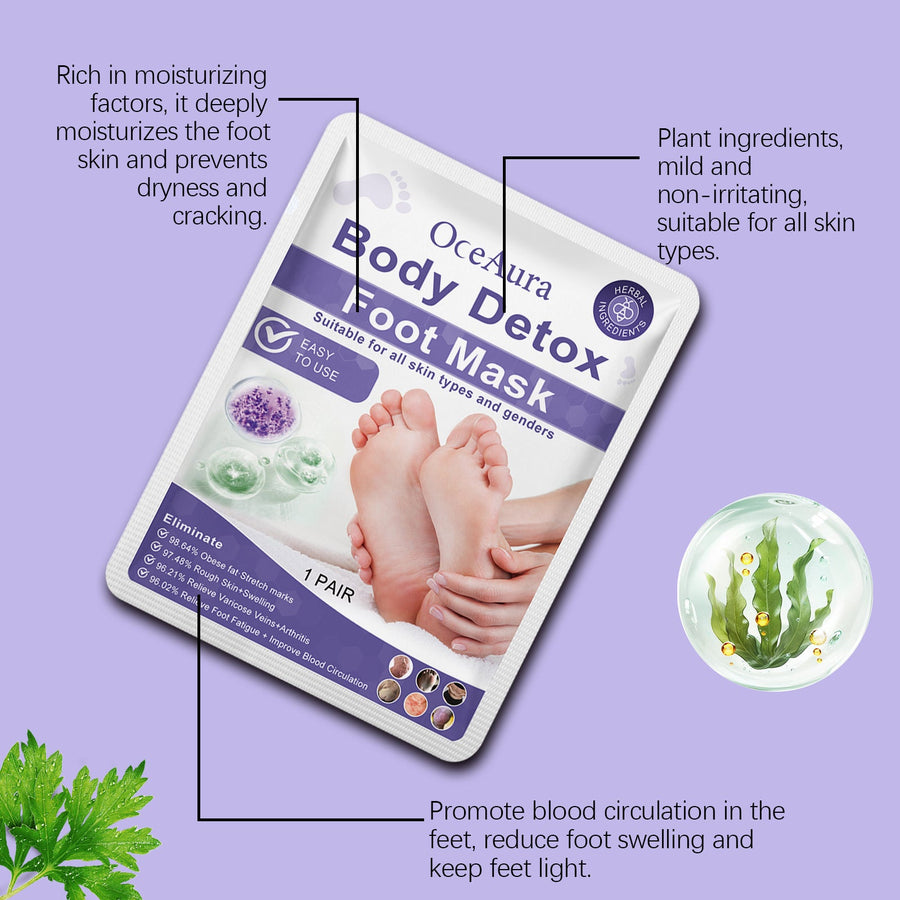 Herbal Foot Mask Pair for Soft, Smooth Tired Feet