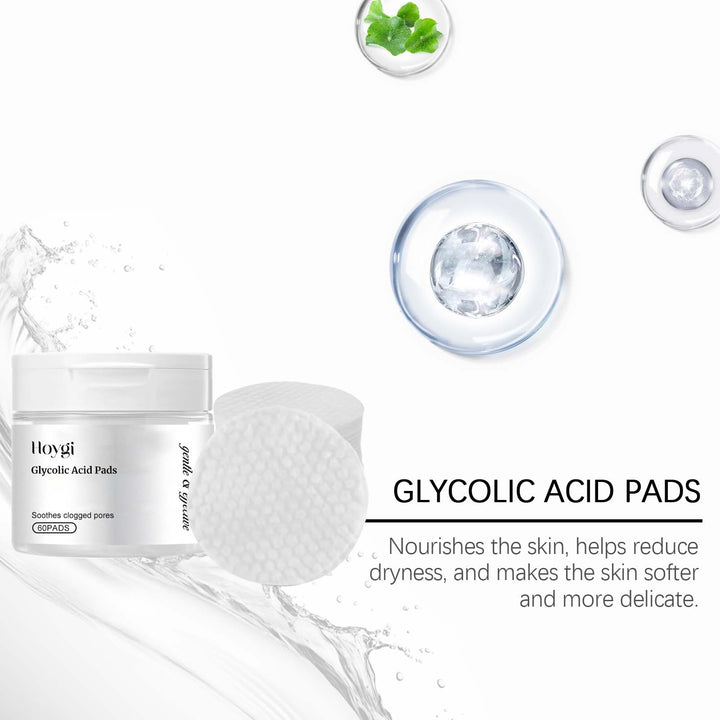 Glycolic Acid Exfoliating Pads for Clogged Pores & Texture