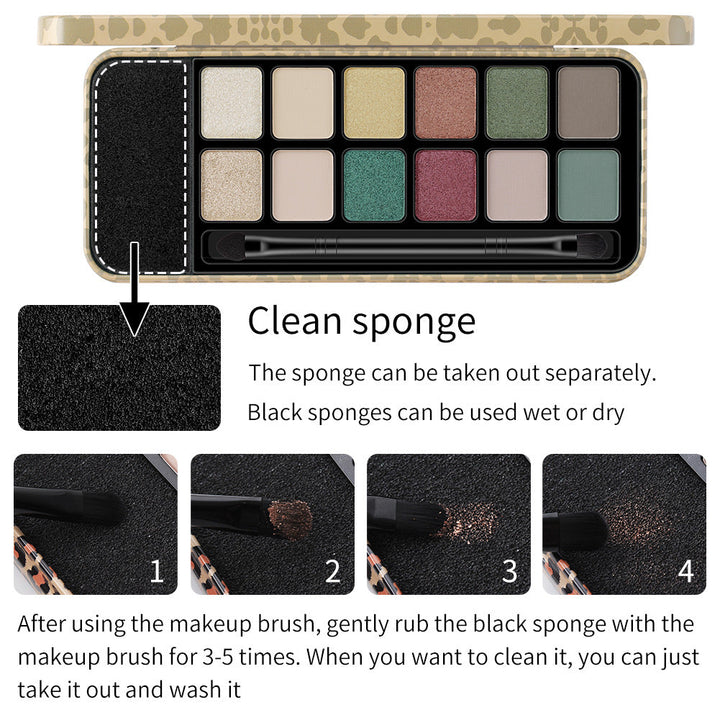 12-Color Eyeshadow Palette for Everyday to Bold Looks