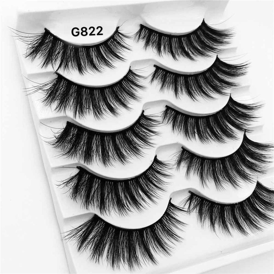 False Eyelashes: Dramatic 3D Volume, 5 Lash Styles